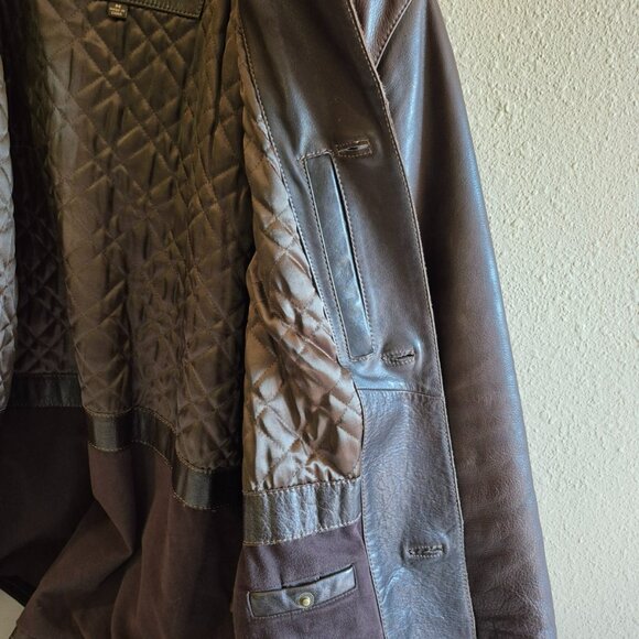 Marc New York Mid-length Leather Jacket - Picture 4 of 7